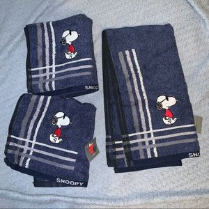 snoopy hand towels